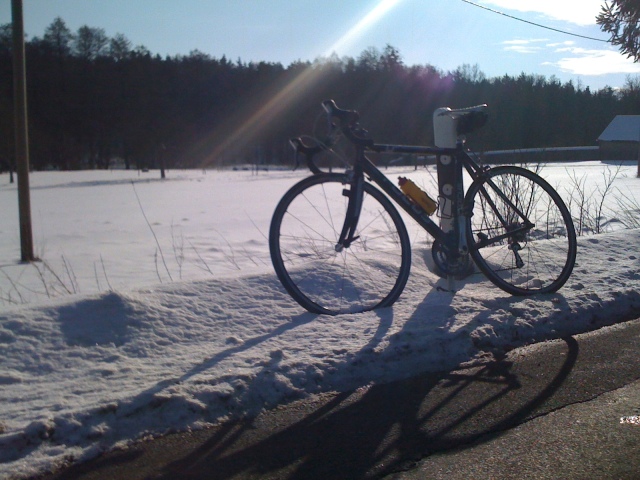 Sonne, blauer Himmel und ein Rennrad - was will man mehr?